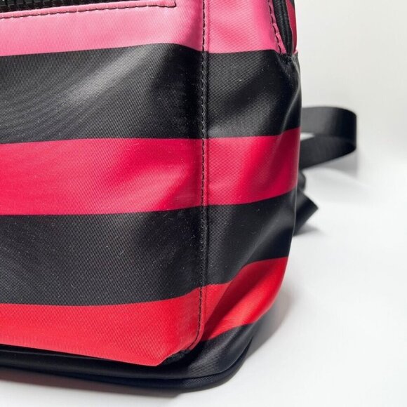 NWT KARL LAGERFELD PARIS WOMEN'S AMOUR COLORFUL STRIPED GRAPHIC BACKPACK - OS - Picture 8 of 13